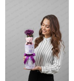 Tek gül Peluş (Yapay)